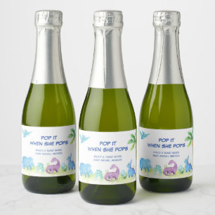 Etiquetas Para Vinos Espumosos Dinosaur Pop It Cuando Ella Explota Mini