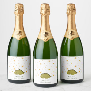 Etiquetas Para Vinos Espumosos Dinosaurio Verde Twinkle Stars Género Bebé neutral