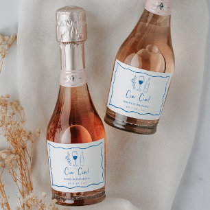 Etiquetas Para Vinos Espumosos Dolce Vita Bridal Shower