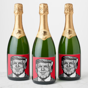 ETIQUETAS PARA VINOS ESPUMOSOS DONALD TRUMP