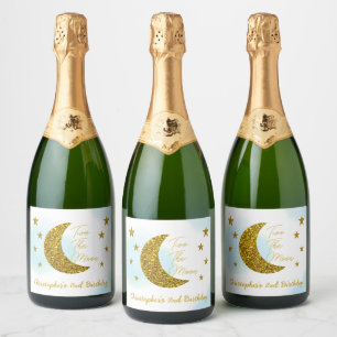 Etiquetas Para Vinos Espumosos Dos El Segundo Cumpleaños De La Luna