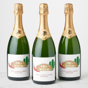 Etiquetas Para Vinos Espumosos Ducha de Novia Fiesta Personalizada 'Taco 'Bout Lo