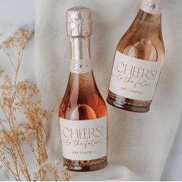 Etiquetas Para Vinos Espumosos Ducha nupcial mínima neutra