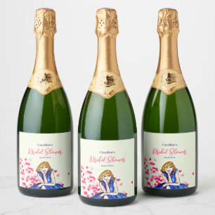 Etiquetas Para Vinos Espumosos Ducha nupcial Oscuro Royal Blue Cocktail Gown