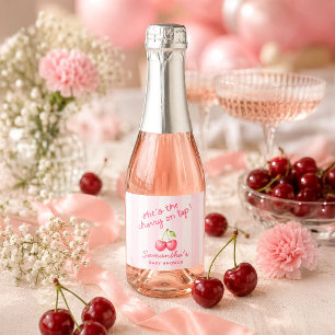 Etiquetas Para Vinos Espumosos Dulce Cumpleaños Bebé Coquette 
