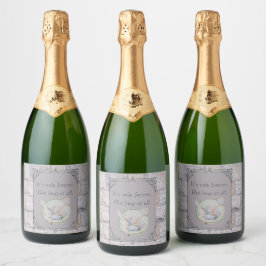 Etiquetas Para Vinos Espumosos El laberinto es la única lechuza Boda para siempre