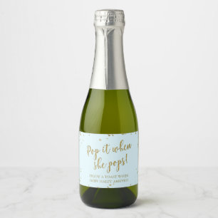 Etiquetas Para Vinos Espumosos El Purpurina de oro se lo pega cuando se mete Baby