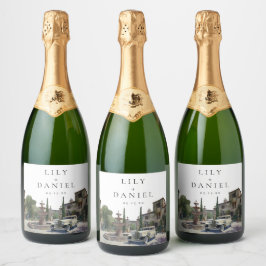 Etiquetas Para Vinos Espumosos Elegant Old Money Country Estate Wedding