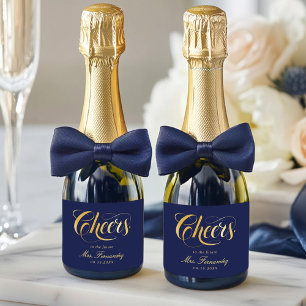 Etiquetas Para Vinos Espumosos Elegante caligrafía Bridal Shower