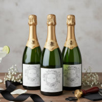 Elegante Cresta de Pájaro Chinoiserie Gris para Bo