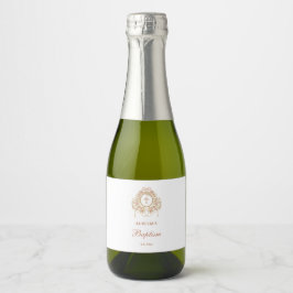 Etiquetas Para Vinos Espumosos Elegante Marco Santa Cruz Bautizo Mini