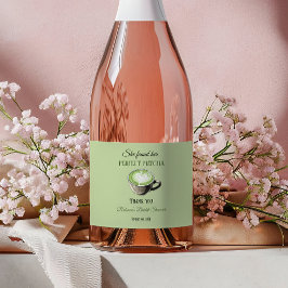 Etiquetas Para Vinos Espumosos Elegante tema de café, combinación perfecta de té 