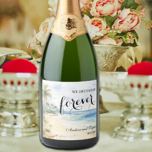 Etiquetas Para Vinos Espumosos Elegimos Boda Forever Elegant