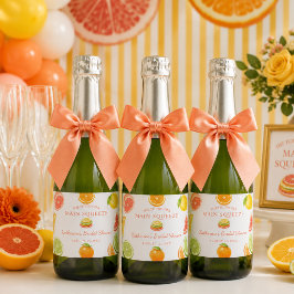 Etiquetas Para Vinos Espumosos Ella Encontró su Despedida de Soltera con Citricos