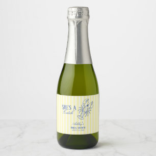 Etiquetas Para Vinos Espumosos Ella Es Una Captura Langosta Despedida de Soltera 