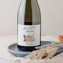 Etiquetas Para Vinos Espumosos Ella está fuera del mercado: Despedida de soltera 