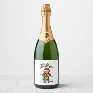 Etiquetas Para Vinos Espumosos En la lista de traviesos de Santa en Navidad no la