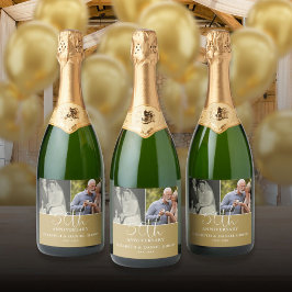 Etiquetas Para Vinos Espumosos Entonces Y Ahora 2 Foto 50 Aniversario Boda