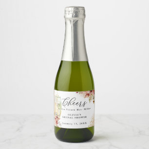Etiquetas Para Vinos Espumosos Espumosa corteza de cristal de vino y ducha de nov