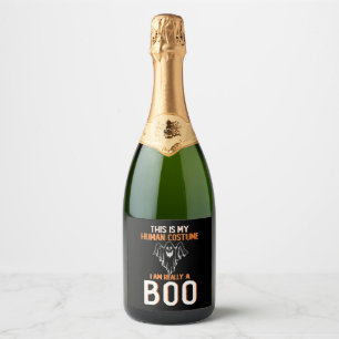 Etiquetas Para Vinos Espumosos este es mi disfraz humano, en realidad soy un boo 