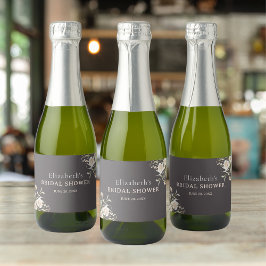 Etiquetas Para Vinos Espumosos Exquisite Bloom Boho Bridal Shower