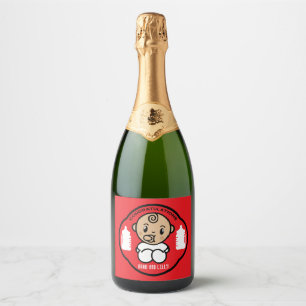 Etiquetas Para Vinos Espumosos Felicitaciones a los nuevos padres Baby Boy