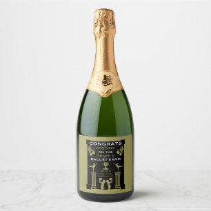 Etiquetas Para Vinos Espumosos Felicitaciones al Ballet Dance