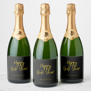 Etiquetas Para Vinos Espumosos Feliz Año Nuevo Sparkling Wine Label Fun Moder