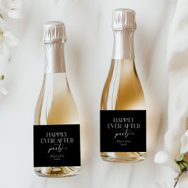 Etiquetas Para Vinos Espumosos Feliz desde la recepción de la boda Fiesta