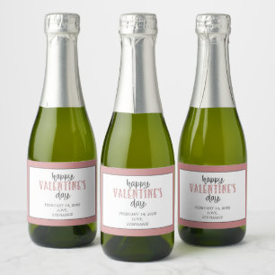 Etiquetas Para Vinos Espumosos Feliz Día de San Valentín personalizado
