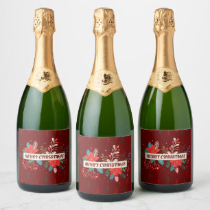 Etiquetas Para Vinos Espumosos Feliz Navidad