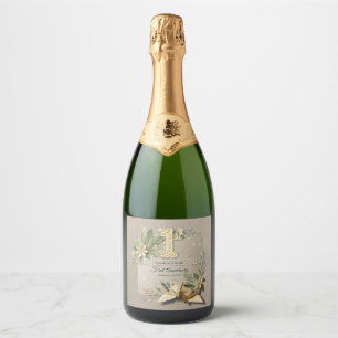 Etiquetas Para Vinos Espumosos Fiesta de aniversario de bodas de papel parejas gr