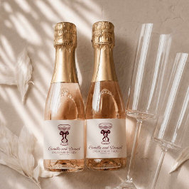 Etiquetas Para Vinos Espumosos Fiesta de compromiso de Champagne Borgoña