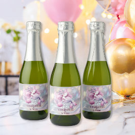 Etiquetas Para Vinos Espumosos Fiesta de cumpleaños de sirena mágica para niños