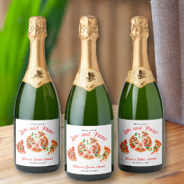 Etiquetas Para Vinos Espumosos Fiesta de Despedida de Soltera con Amor Italiano y