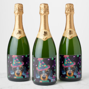 Etiquetas Para Vinos Espumosos Fiesta de Doxies