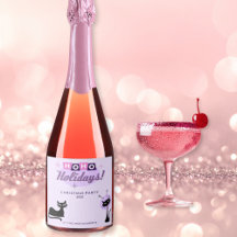 Fiesta de Navidad Rosa Moderno de Mediana Edad