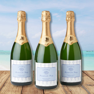 Etiquetas Para Vinos Espumosos Fin de semana de Bachelorette en la playa de las A