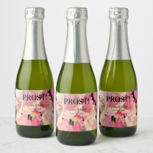 Etiquetas Para Vinos Espumosos Flores rododendras rosas