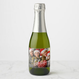 Etiquetas Para Vinos Espumosos Fotos de Personalizado simple de Feliz Navidad
