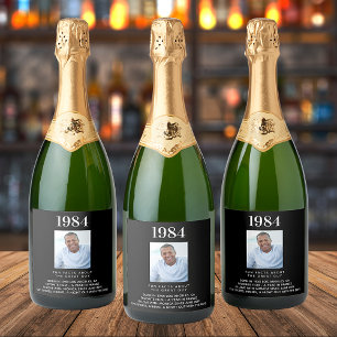 Etiquetas Para Vinos Espumosos Fotos negras hechos divertidos bioaño de nacimient