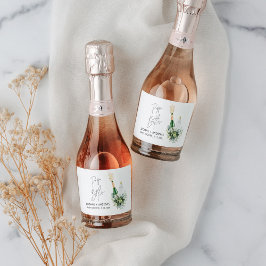 Etiquetas Para Vinos Espumosos Frascos REMY Poppin Baby Shower Mini