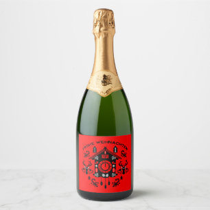 Etiquetas Para Vinos Espumosos Frost Weihnachten Reloj de Cuco Alemán