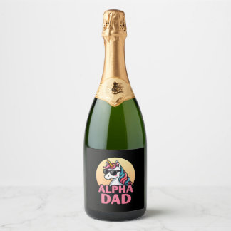 Etiquetas Para Vinos Espumosos Funny Unicorn Dad Laufey Men Father's Day Christma