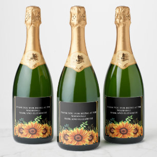 Etiquetas Para Vinos Espumosos GRACIAS POR ESTAR EN EL BODA Sparkling Wine