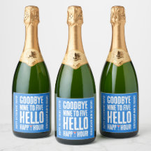 Gracioso adiós 9 a 5 Hello Happy Hour Retirement