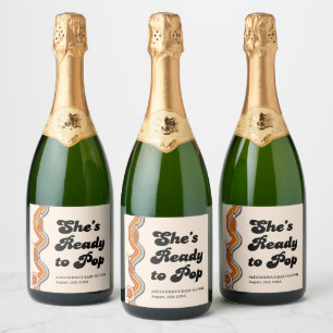 Etiquetas Para Vinos Espumosos Groovy Ella Está Lista para Explotar Crema de Most