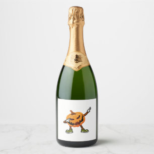 Etiquetas Para Vinos Espumosos Halloween Dabbing Jack O Lantern Pumpkin Halloween