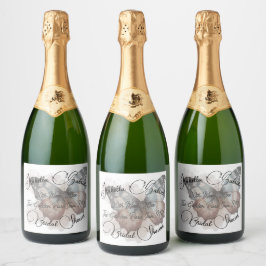 Etiquetas Para Vinos Espumosos Hermosa Mariposa Bridal Shower Favor