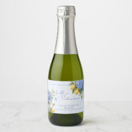 Etiquetas Para Vinos Espumosos Hortensia Azul Algo Azul Despedida de Soltera